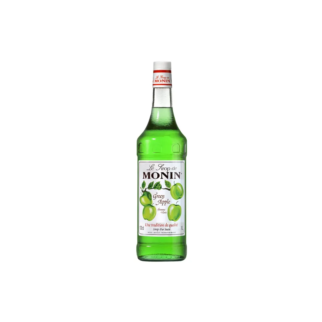 Monin Green Apple Flavoured Syrup 1000ml - Crisp & Refreshing Flavor