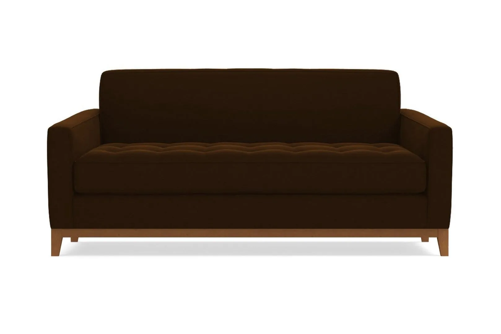 Monroe Drive Apartment Size Sofa :: Leg Finish: Pecan / Size: Apartment Size - 68"w