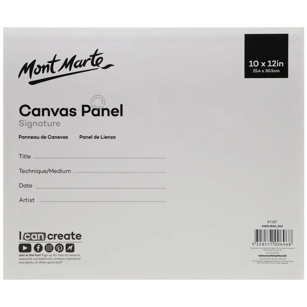 Mont Marte Canvas Panels Pack 2 30.5x30.5cm