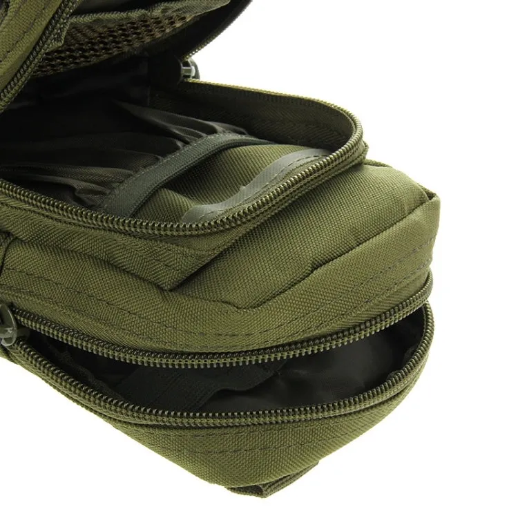 Multi-function High Density Strong Nylon Fabric Waist Bag / Camera Bag / Mobile Phone Bag, Size: 9.5 x 18.5 x 8cm (Army Green)