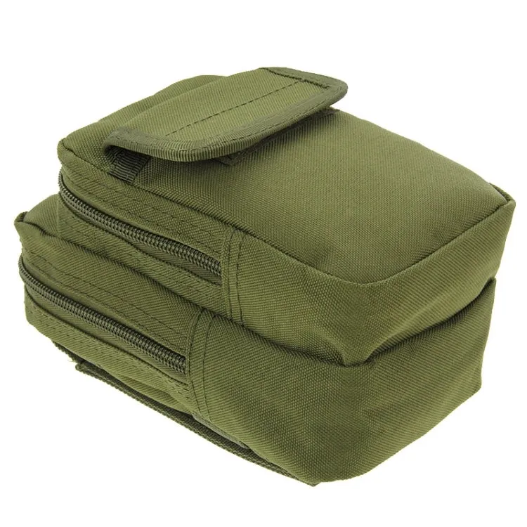 Multi-function High Density Strong Nylon Fabric Waist Bag / Camera Bag / Mobile Phone Bag, Size: 9.5 x 18.5 x 8cm (Army Green)