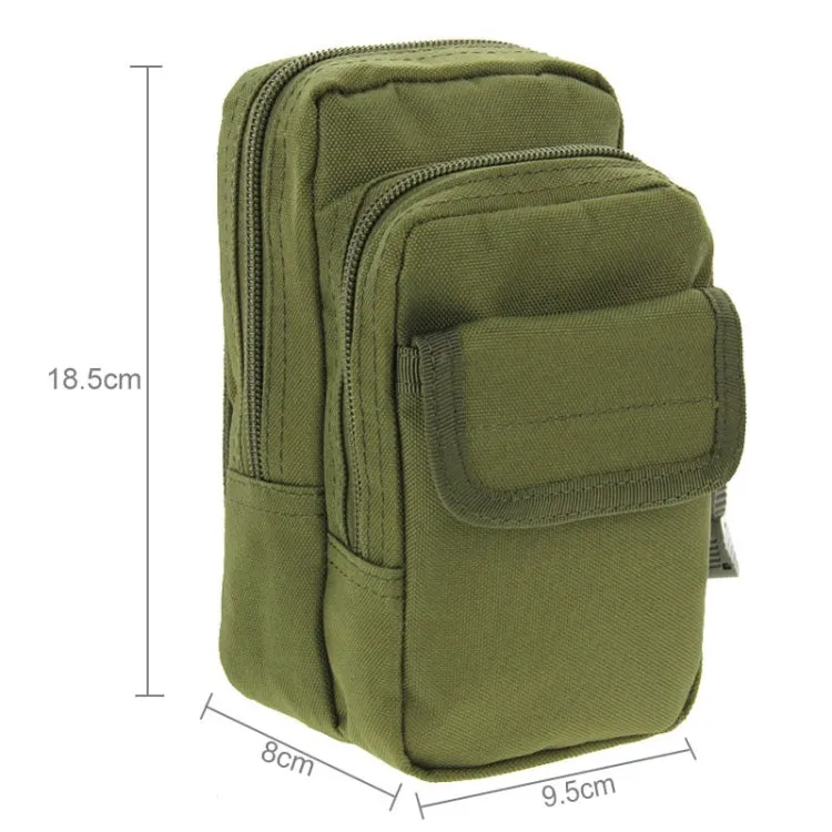 Multi-function High Density Strong Nylon Fabric Waist Bag / Camera Bag / Mobile Phone Bag, Size: 9.5 x 18.5 x 8cm (Army Green)