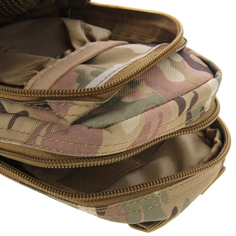 Multi-function High Density Strong Nylon Fabric Waist Bag / Camera Bag / Mobile Phone Bag, Size: 9.5 x 18.5 x 8cm (Camouflage)