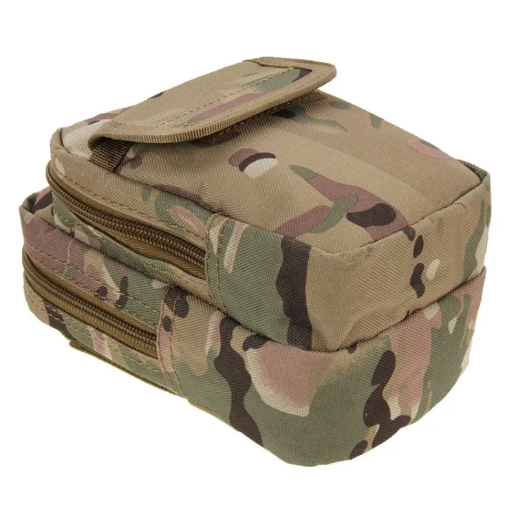 Multi-function High Density Strong Nylon Fabric Waist Bag / Camera Bag / Mobile Phone Bag, Size: 9.5 x 18.5 x 8cm (Camouflage)