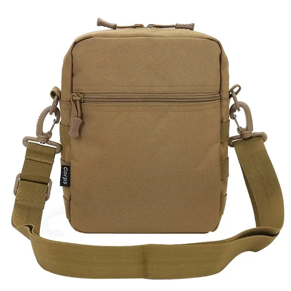 Multi-function Waterproof High Density Strong Nylon Fabric Shoulder Bag(Khaki)