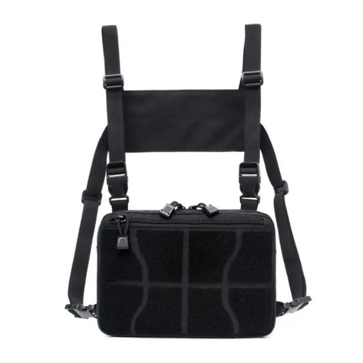 Multi-functional Chest Bag for Outdoor Sports Portable Storage Backpack(Black)