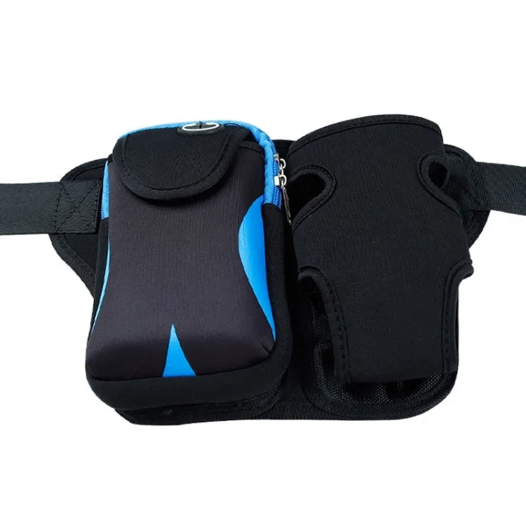 Multi-functional Unisex Running Outdoor Sports Water Bottle Waist Bag (Blue)