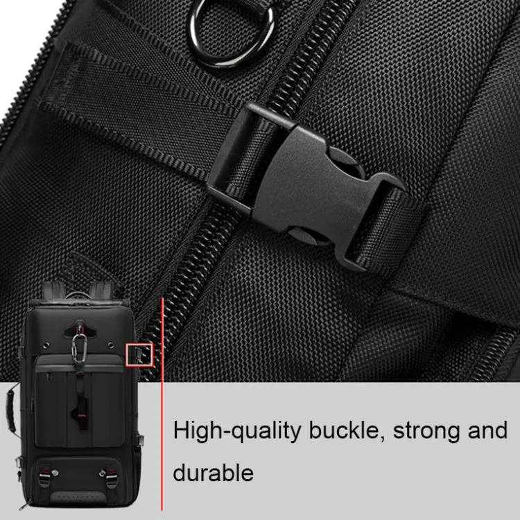 Multifunctional Large-capacity Waterproof Outdoor Mountaineering Backpack with USB Port(Camouflage)