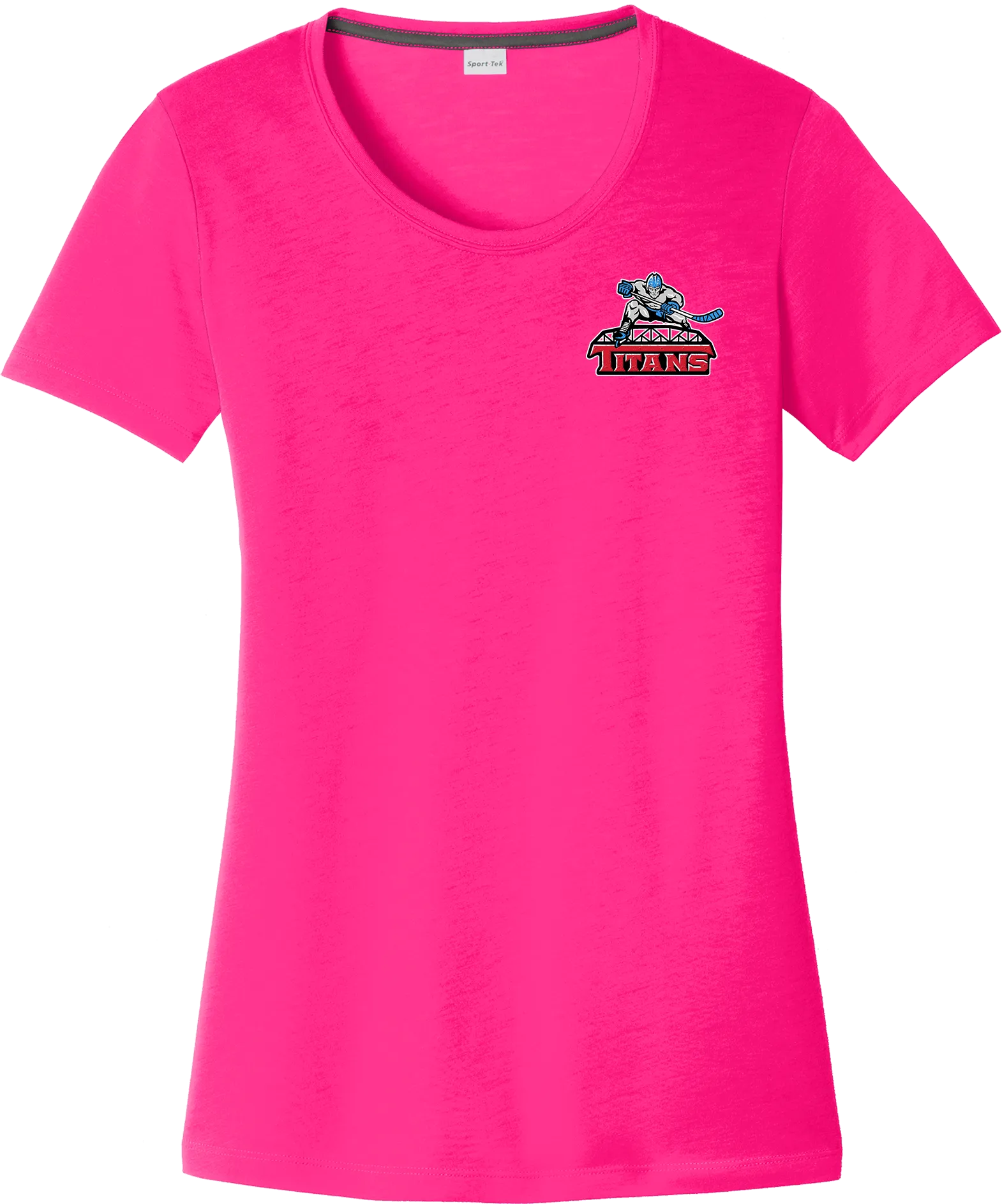 NJ Titans Ladies PosiCharge Competitor Cotton Touch Scoop Neck Tee