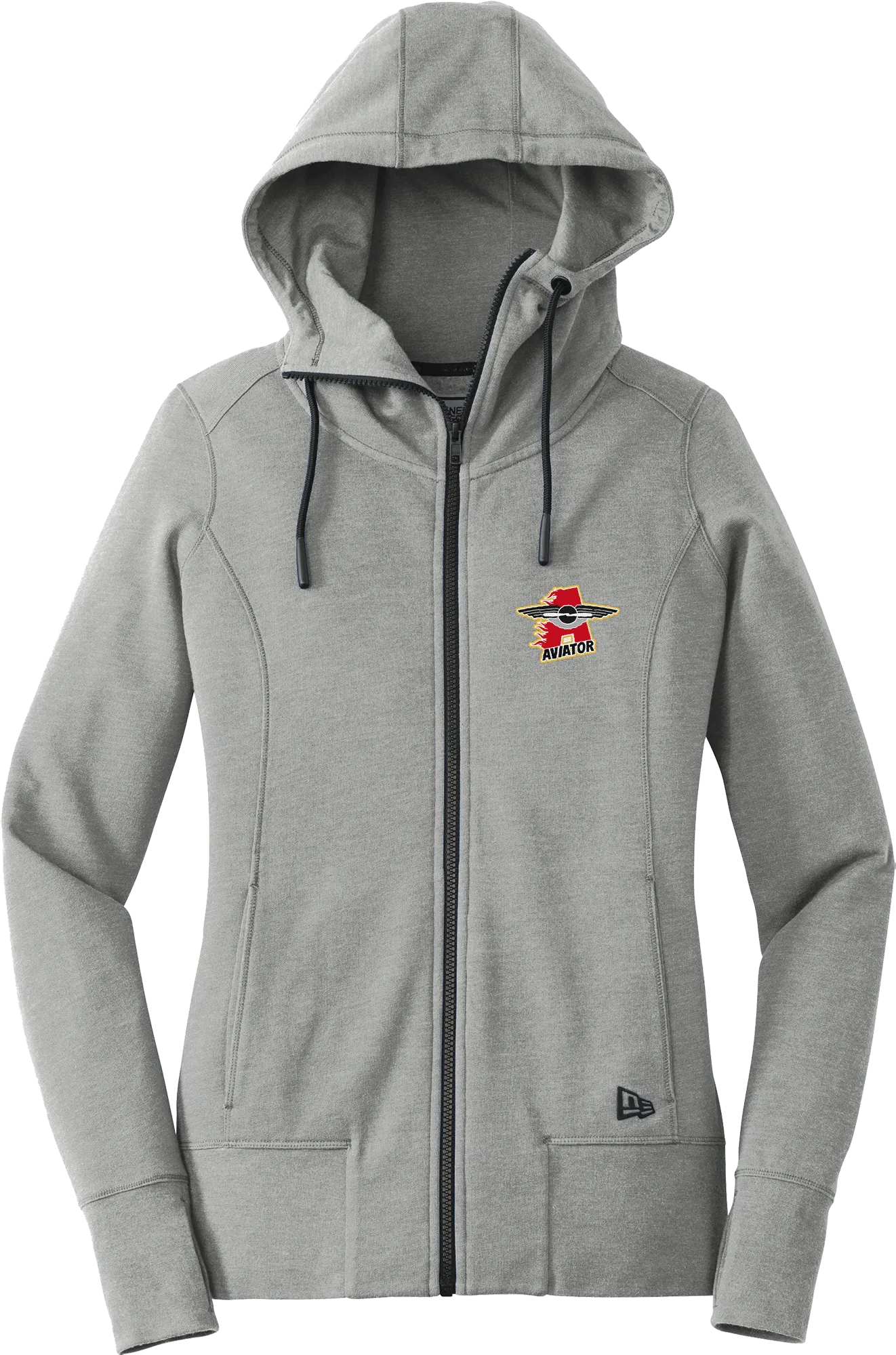 NY Aviators New Era Ladies Tri-Blend Fleece Full-Zip Hoodie