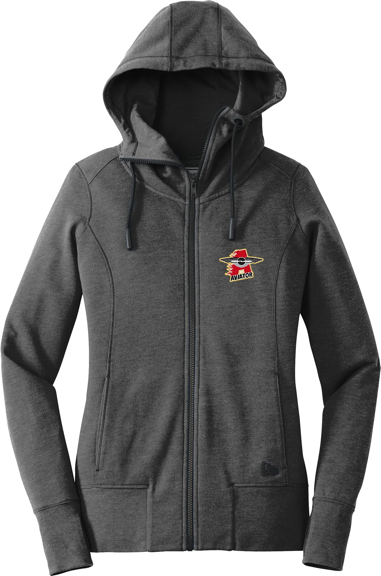 NY Aviators New Era Ladies Tri-Blend Fleece Full-Zip Hoodie