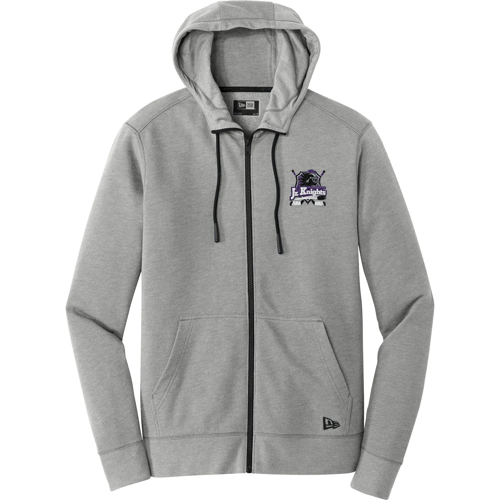 Old Bridge Jr. Knights New Era Tri-Blend Fleece Full-Zip Hoodie