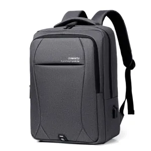 OUMANTU 2101-1 Large Capacity Backpack Waterproof Computer Bag, Color: Ant Cloth Gray