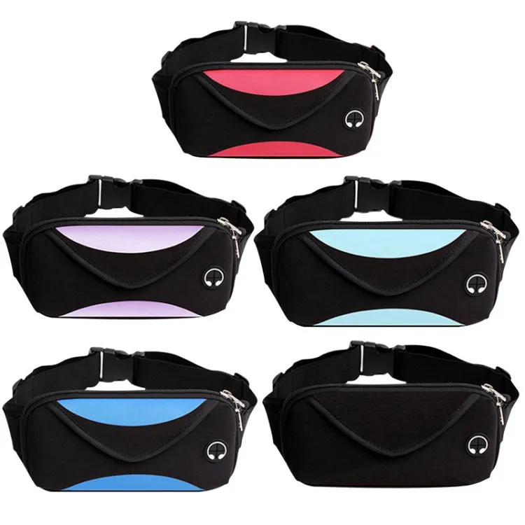 Outdoor Sports Waist Bag Anti-Lost Mobile Phone Bag Running Riding Multifunctional Water Bottle Bag(Black)