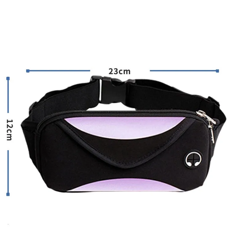 Outdoor Sports Waist Bag Anti-Lost Mobile Phone Bag Running Riding Multifunctional Water Bottle Bag(Black)