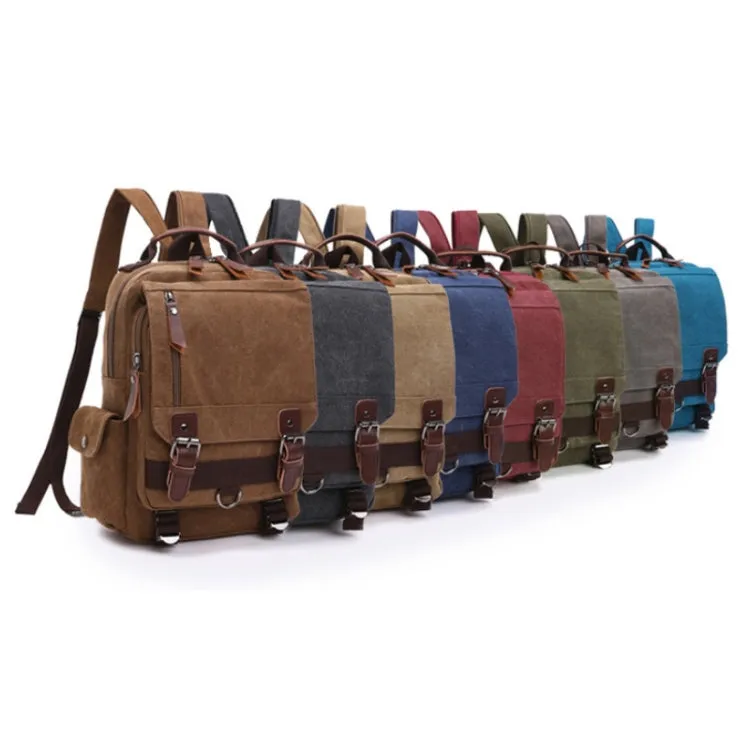 Outdoor Travel Messenger Canvas Chest Bag, Color: Black Backpack