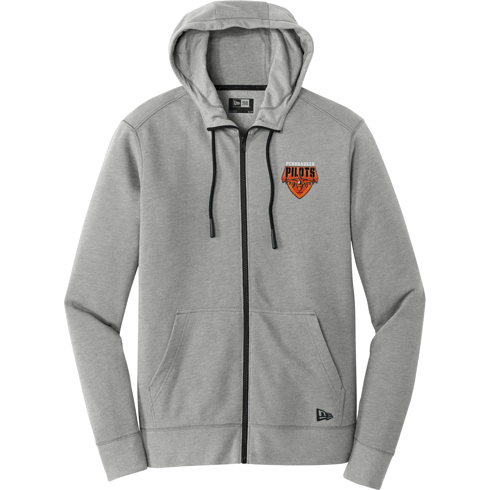 Pennsauken Pilots New Era Tri-Blend Fleece Full-Zip Hoodie