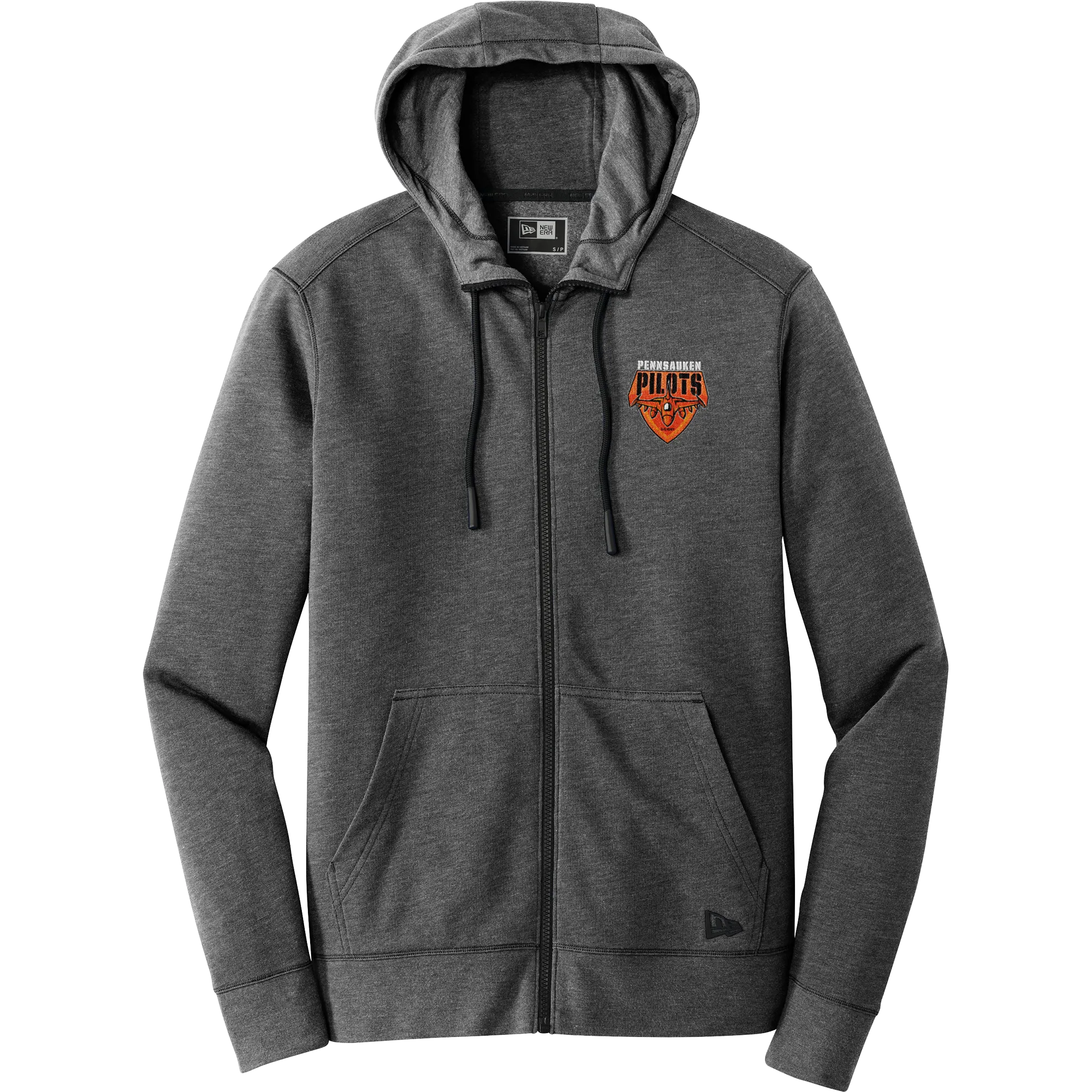 Pennsauken Pilots New Era Tri-Blend Fleece Full-Zip Hoodie