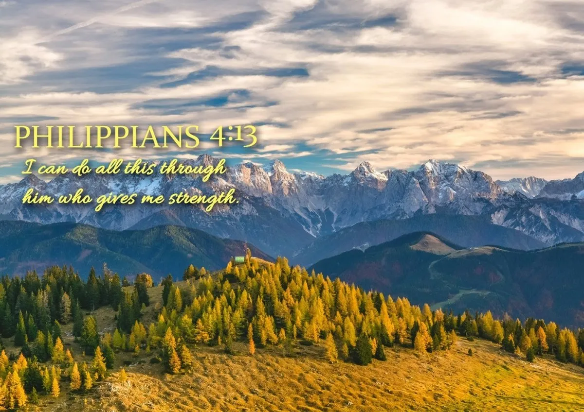 Philippians 413 Niv #12 Bible Verse Canvas Wall Art - Christian Canvas Wall Art