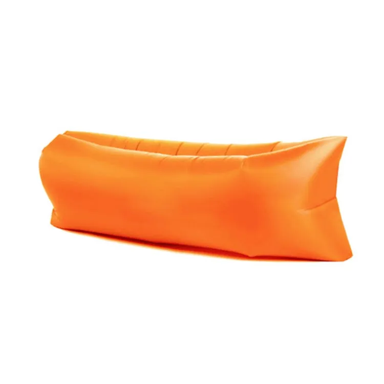 Portable Inflatable Sofa Bed for Camping, Fishing, and Beach, Lazy Air Bed, 78.7 x 27.6 inches (Orange)