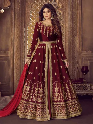 Red Rouge Traditional Anarkali Lehenga Suit