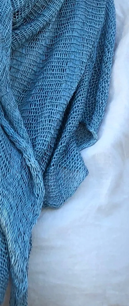 Ripple Bamboo Scarf - Sky Blue