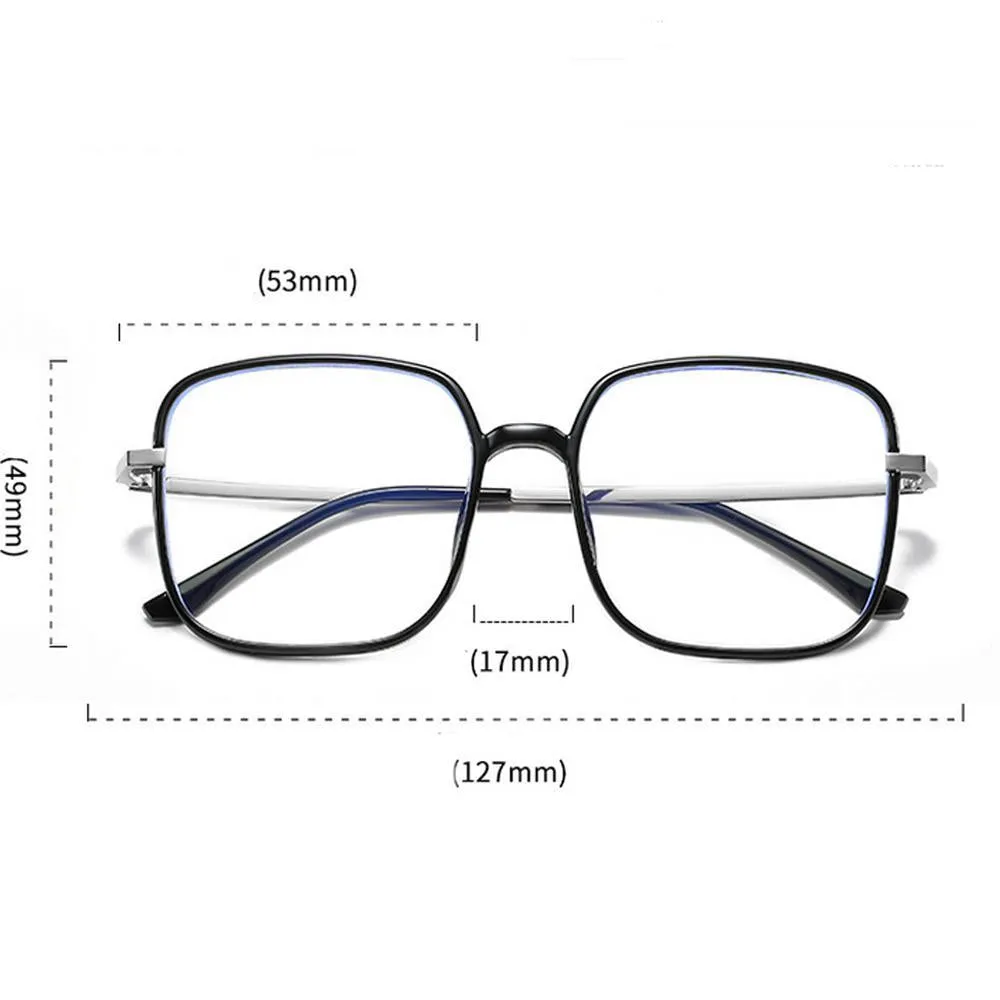 Star - Fashion Blue Light Blocking Computer Reading Gaming Glasses - Transparent