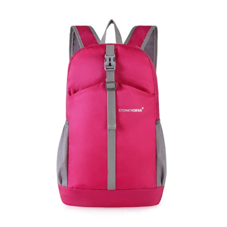 Stone Horse Outdoor Waterproof Folding Travel Backpack(Rose Red)