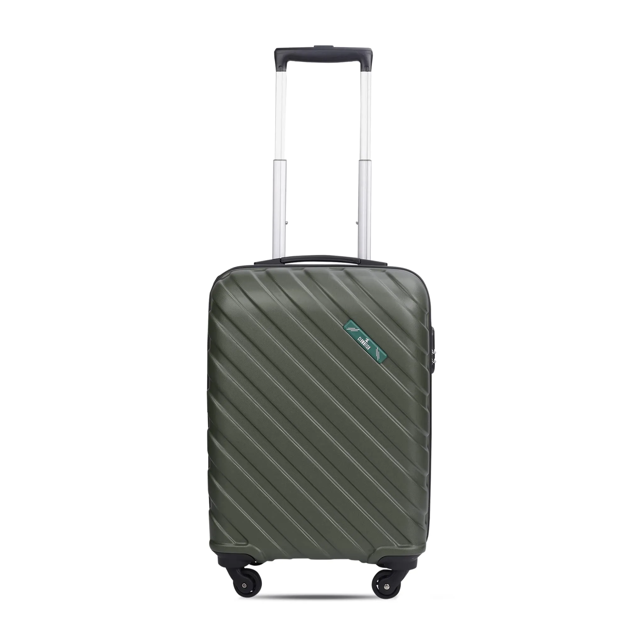 THE CLOWNFISH Armstrong Luggage ABS Hard Case Suitcase Four Wheel Trolley Bag- Bottle Green (Small Size,54 cm-20 inch)