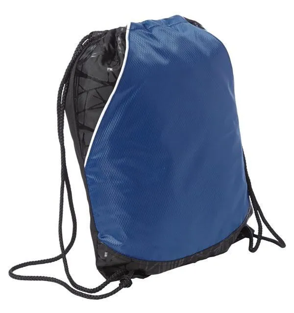 Tri-Color Rival Cinch Pack / Drawstring Bag. BPK387