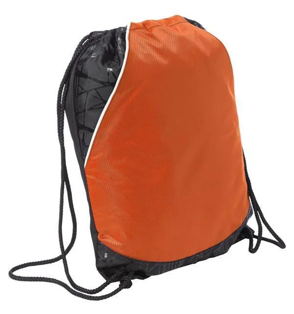 Tri-Color Rival Cinch Pack / Drawstring Bag. BPK387