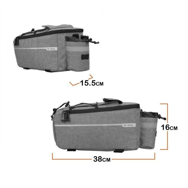 Trunk Bag Mountain Road Bicycle Tail Seat Pack Luggage Carrier Bike Bag Cycling Double Side Rear Rack Bike 2 In 1