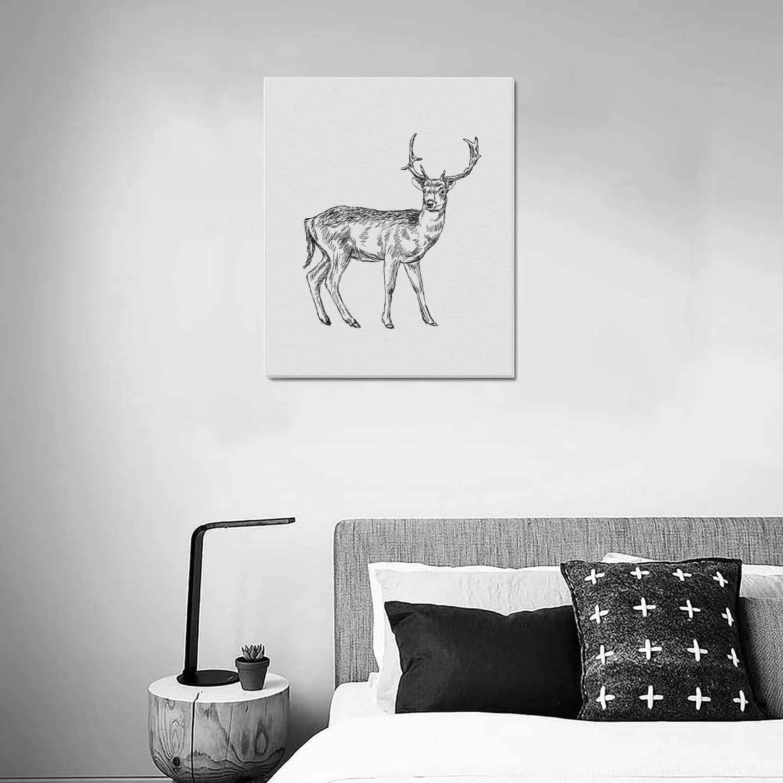 Uniquely You Wall Art / Deer  Frame Canvas Print 20"x24"