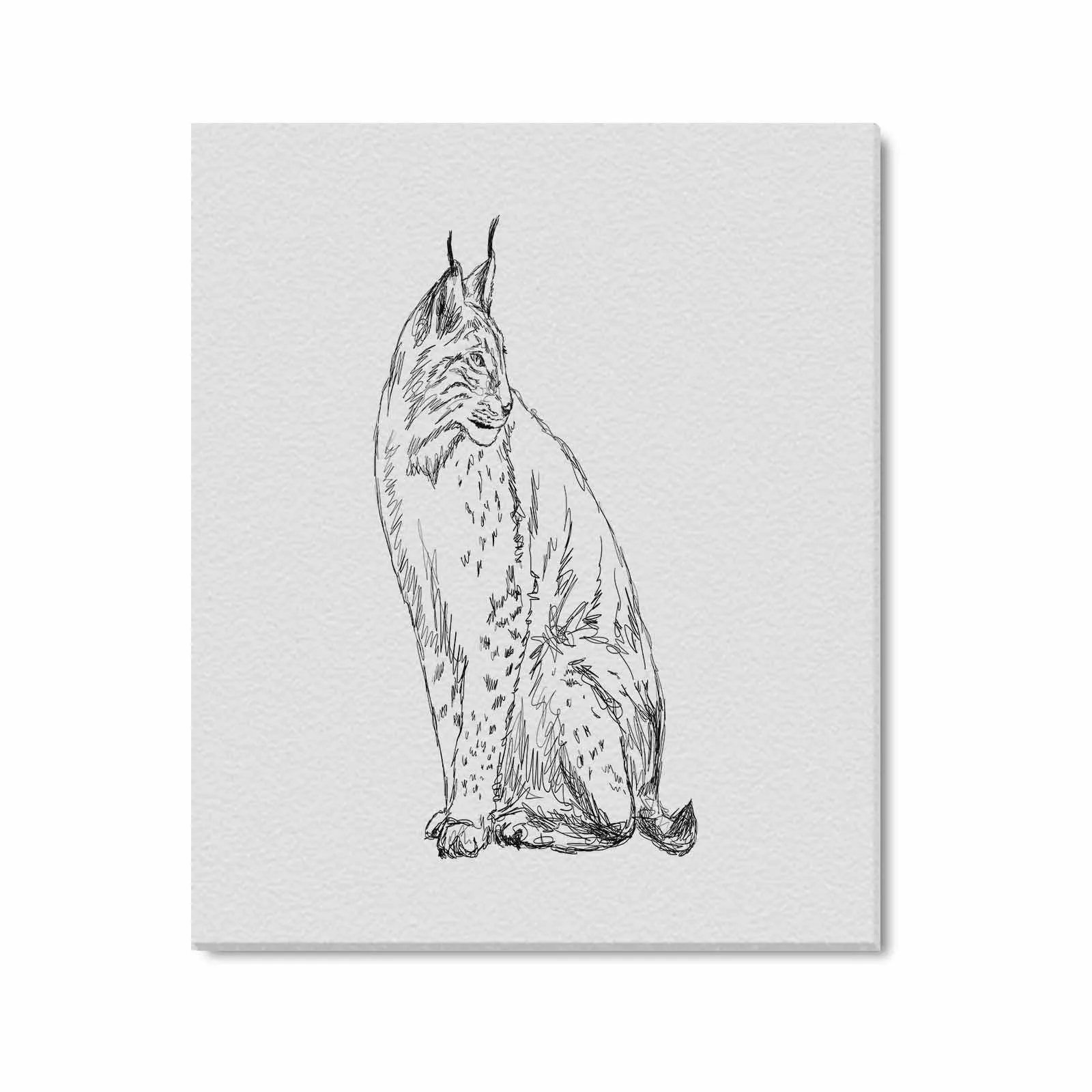 Uniquely You Wall Art / Lynx  Frame Canvas Print 24"x20"