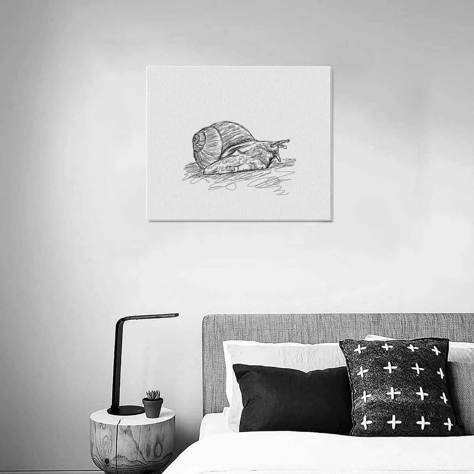 Uniquely You Wall Art / Snail  Frame Canvas Print 24"x20"