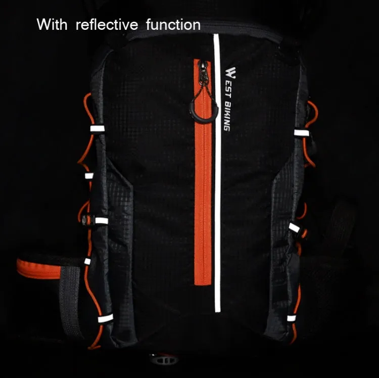 WEST BIKING Mountain Bike Riding Backpack Outdoor Lightweight Travel Bag(Black)