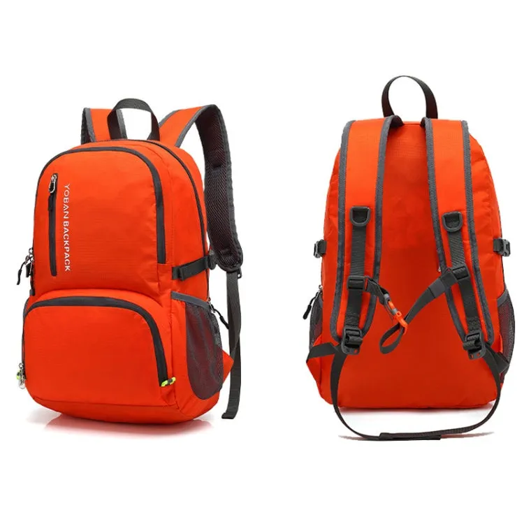 YOBAN Y-1448 Lightweight Outdoor Sports Folding Backpack Waterproof Cycling Hiking Camping Travel Backpack(Orange)